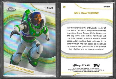 Topps Disney Chrome 2025 #29 Izzy Hawthorne Lightyear Refractor Karte