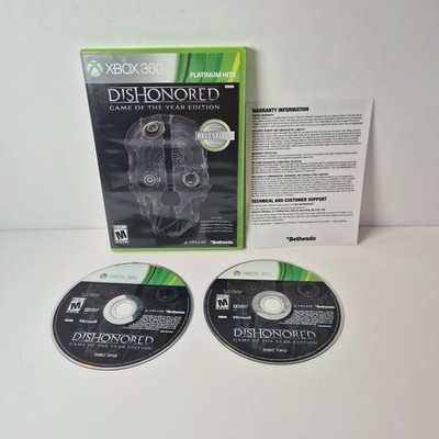 Dishonored Game of the Year Edition Xbox 360 Platinum Hits CIB Tested
