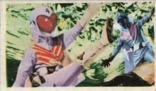 Volley Kick Superhero Action Scene 0162 Menko Card Japanese Vintage