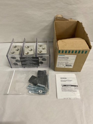 Siemens 3TA3NG750 Aluminum Lug Kit Set of 3 for 300A–1200A NG Frame Breakers