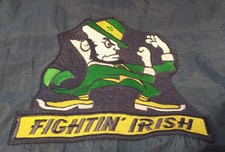 Vintage 90s Norte Dame XL Jacket Windbreaker Duster Cuccini Turbo Sportswear