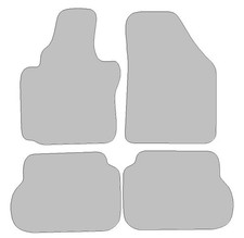 Fußmatten passend für VW Caddy III + IV Typ 2K, 2C, SA (Baujahr 2004 - 2020), Hi