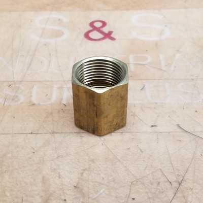 McMaster Carr Brass Hex Coupling, 3/4'' NPT, 1.2'' Length - NEW