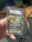 Rowlet & Alolan Exeggutor GX 001/054 Sky Legend Japanese Pokemon Card C.G.C. 10
