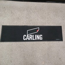 Carling Rubber Backed Bar Pub Runner Mat Brand New Genuine 60cm Black 