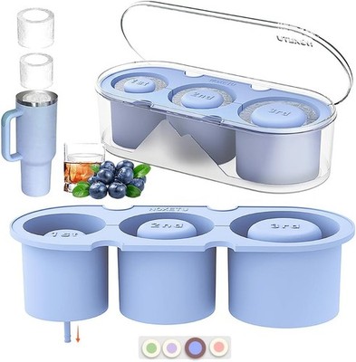 Ice Mold for Stanley Cup 30/40 Oz - Easy Fill and Release Without Touching Ice,