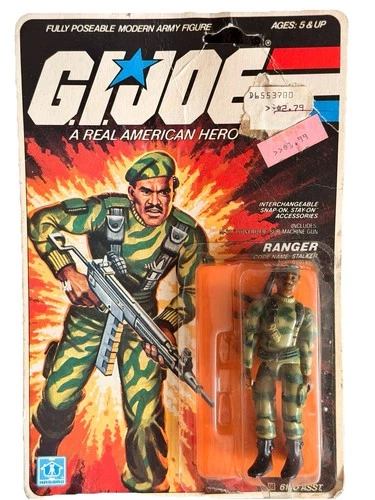 Hasbro G.I. Joe Ranger Stalker Action Figure Boxed w/Sub-Machine Gun 1982