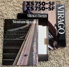 Vintage Yamaha Motorcycle Brochure Lot Of 5 1979-80