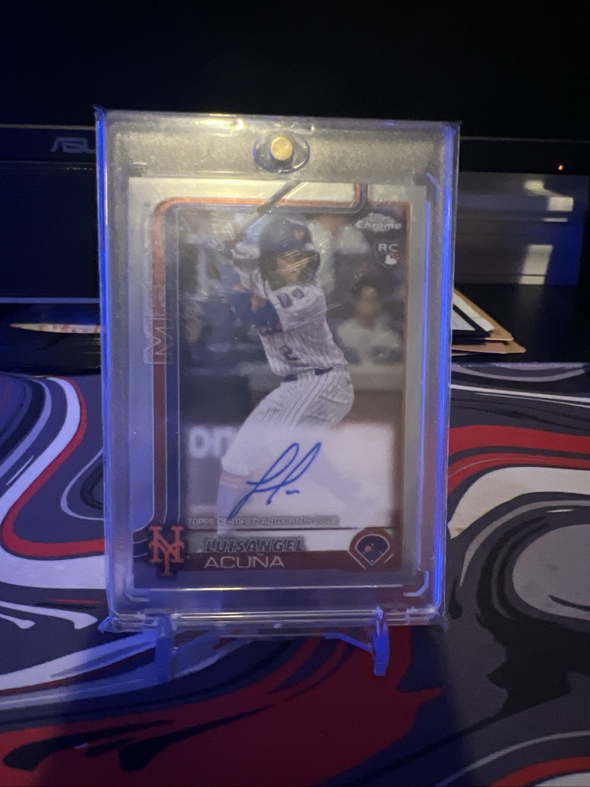 2025 Topps Chrome Luisangel Acuna Rookie Auto RC Rookie #RA-LA Mets