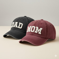 MOM DAD Unisex Baseball Cap: The Perfect Gift to Show Love and Stay Stylish