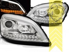 LED Tagfahrlicht Optik Scheinwerfer für Mercedes Benz W164 ML M-Klasse chrom LED Tagfahrlicht Optik Scheinwerfer für Mercedes Benz W164 ML M-Klasse chrom
