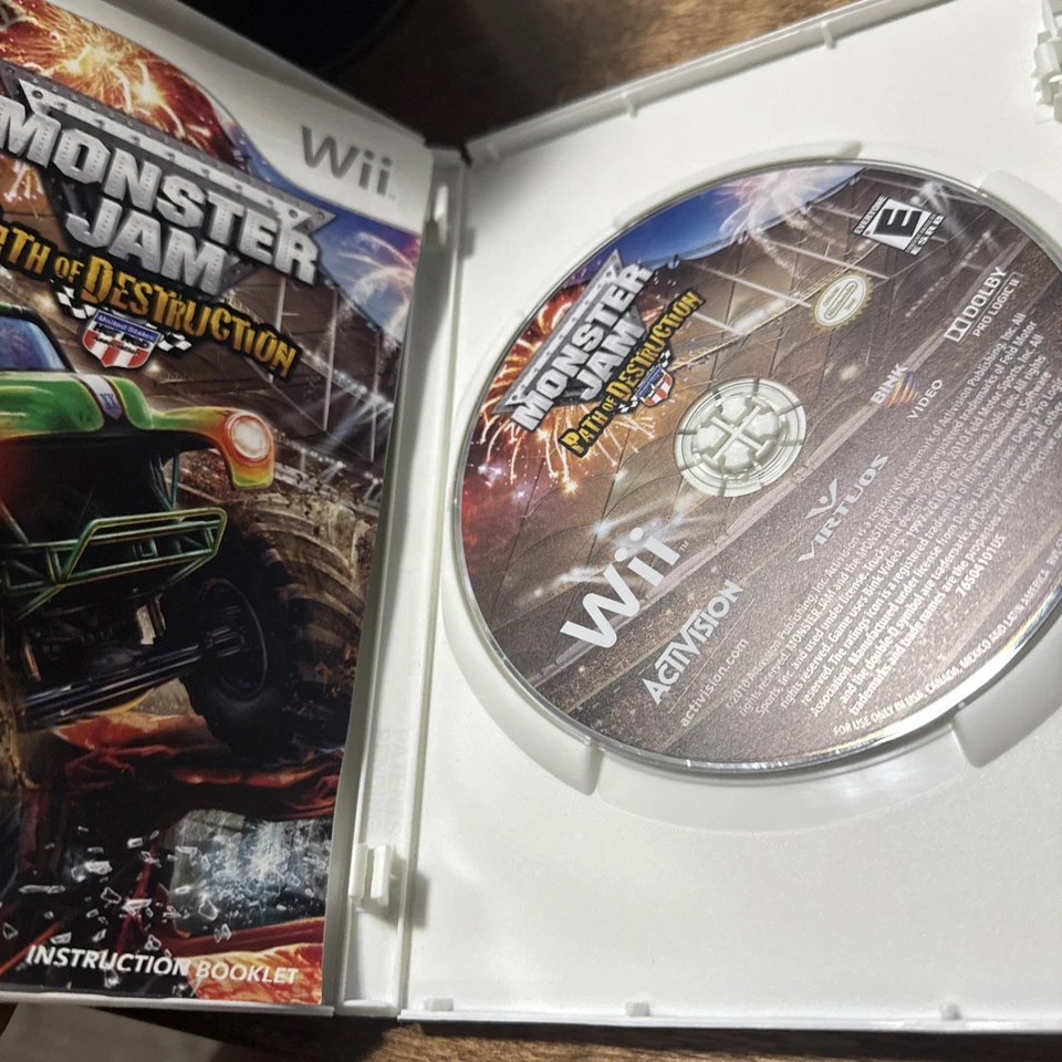 Monster Jam Path of Destruction (Nintendo Wii, 2010) Completo y probado Foto 2 de 2