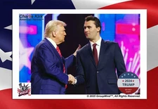 CHARLIE KIRK W/ DONALD TRUMP RARE 4X6 PHOTO CARD - MISS YOU CHARLIE!
