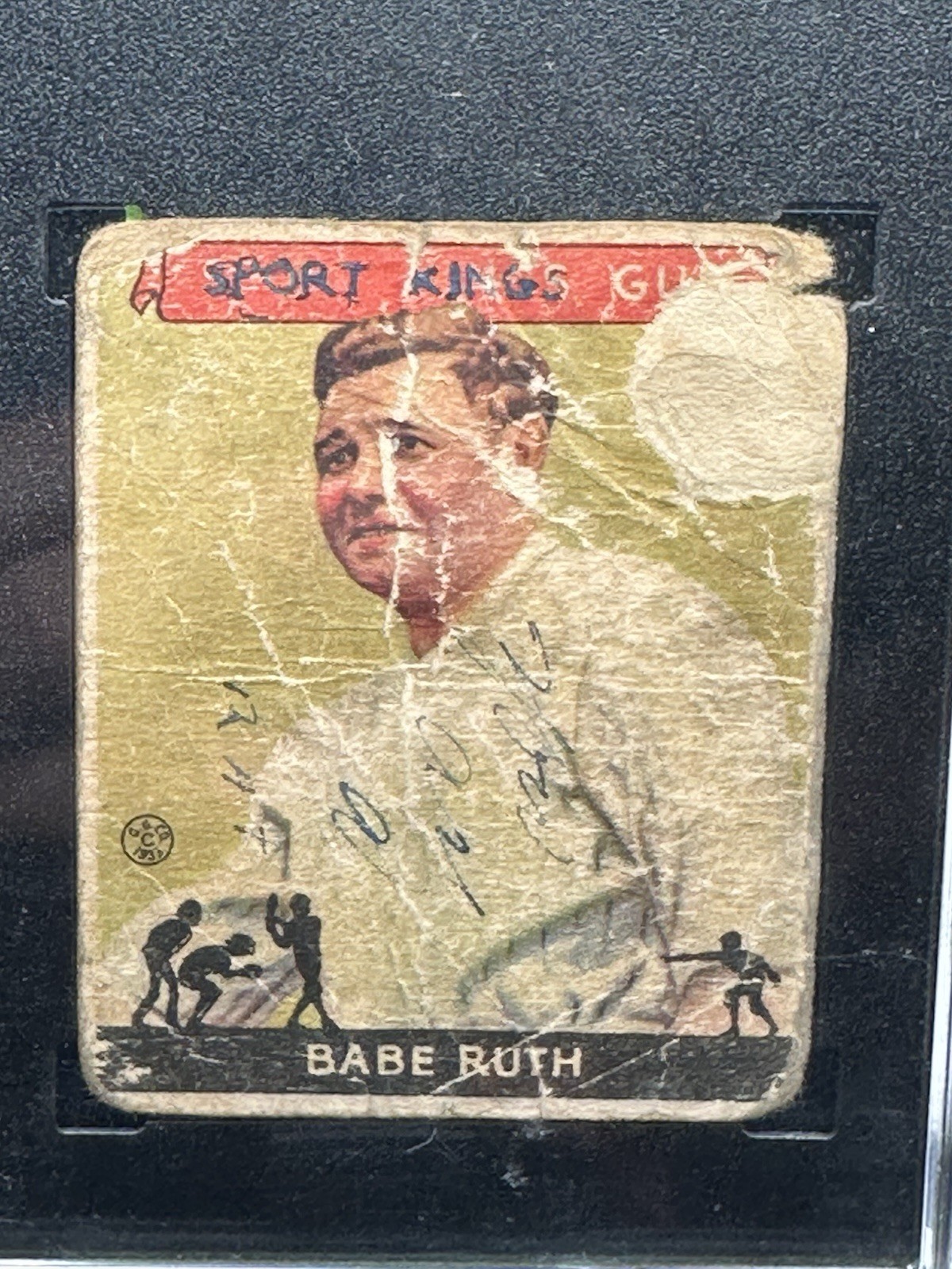 1933 Goudey Sport Kings Babe Ruth #2 Authentic Alt Freshly Graded HOF Beauty view 2