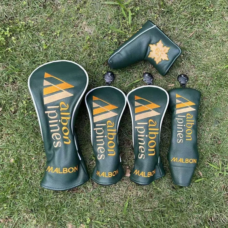 Golf club cover, wooden cover, protective cover, green M * lbon 1+3+5+UT-- - Image 3 of 4