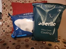 Derila Ergo Cervical Neck Standard Size Pillow Contour Memory Foam Cooling Case