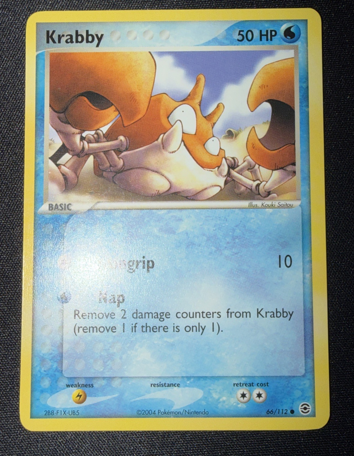 Krabby 66/112 FireRed & LeafGreen Pokemon TCG NM