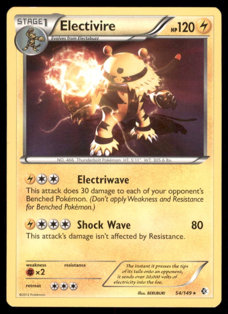 Pokémon TCG Electivire 54/149 Regular 