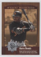 2001 SP Game Bat Milestone Edition Barry Bonds #68 0q3