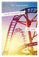 Jugendweihe Karte Mit Umschlag, Unverpackt, Achterbahn Riesenrad NäChste Runde