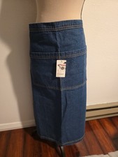Apron Of Denim Waitress Waist Unisex New 2 Pockets