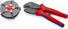 KNIPEX Multicrimp Crimping Pliers with Changer Magazine, 5 Crimping Dies, for Al