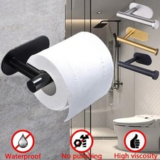 Adhesive Toilet Paper Holder & Kitchen Roll Towel Rack ? Napkin Dispenser, Tissu