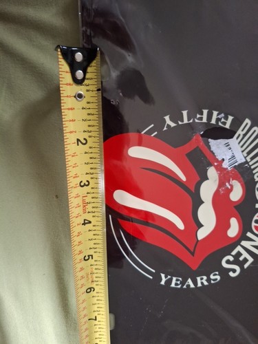 The Rolling Stones Fifty Years 50 License Plate Black Red Logo Brand New Sealed - Picture 10 of 10