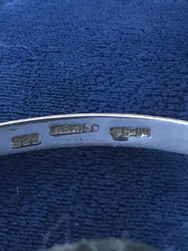 Sterling Silver 925 Bangle Set Made In Mexico - Picture 2 of 3