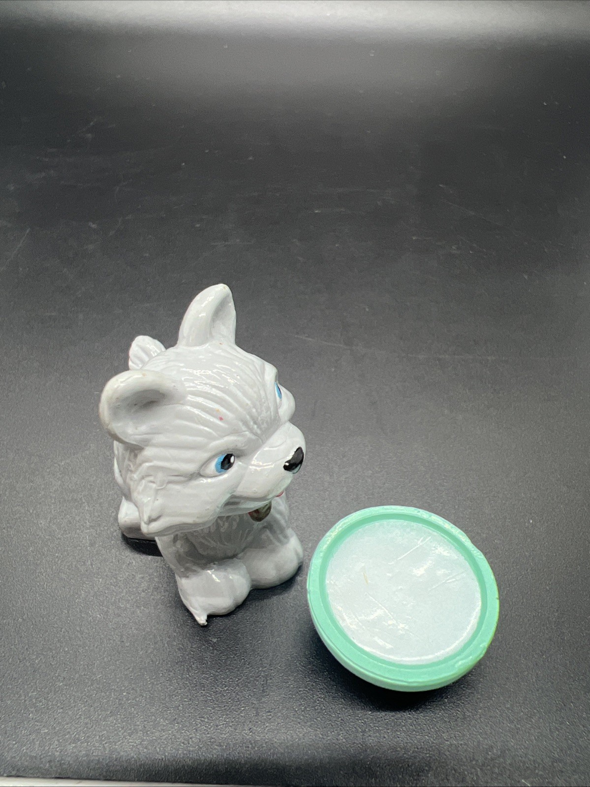 My Precious Pets By Jasman Toys, Grey Kitten With Bowl Of Milk, 1993