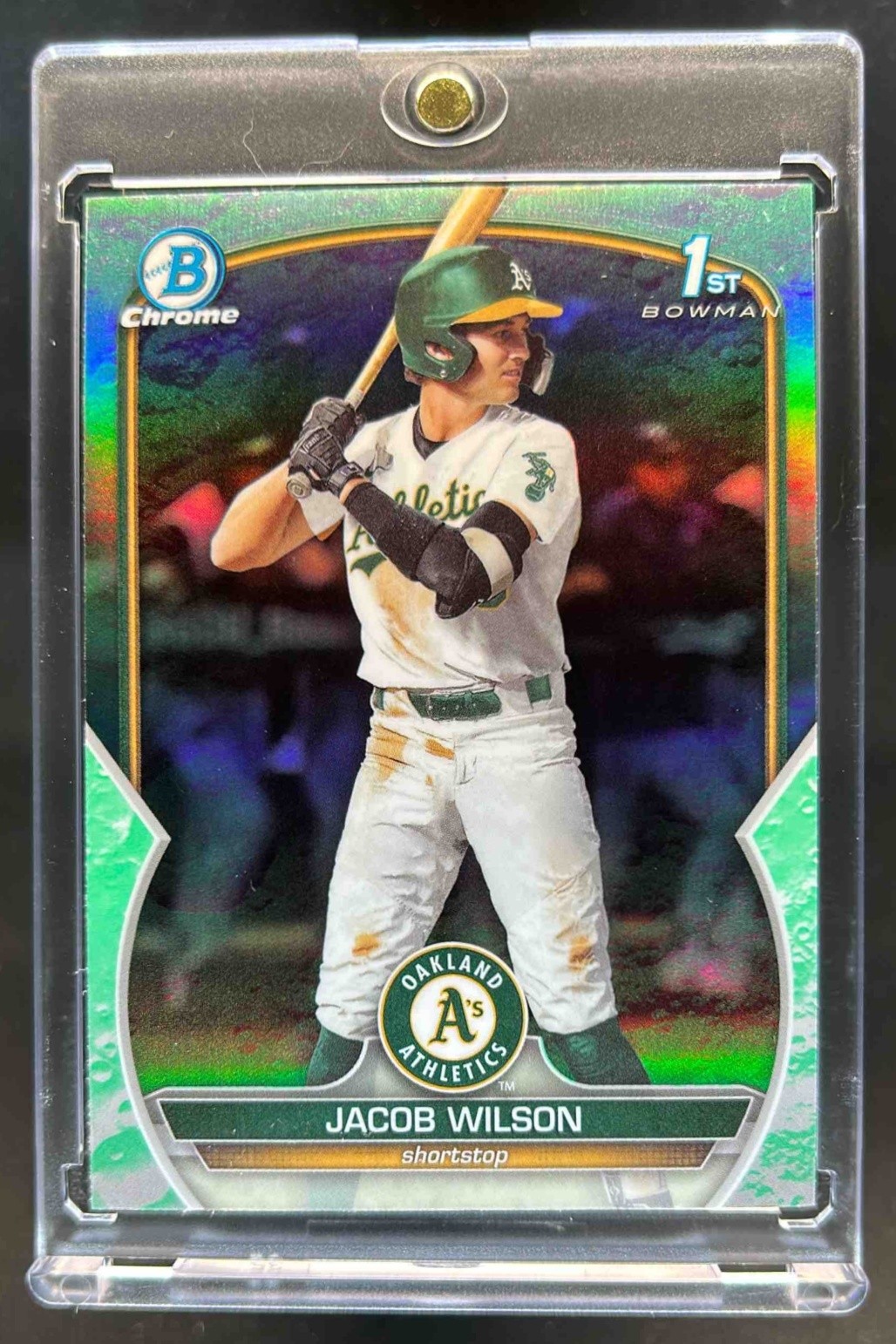 2023 Bowman Draft Jacob Wilson Chrome Lunar Glow Refractor 1st Prospect #BDC-121