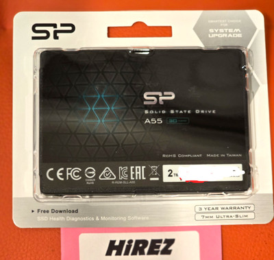 New Sealed Silicon Power 2TB SSD A55 3D NAND Performance Boost SATA III 2.5''