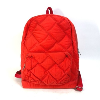BOTTEGA VENETA 652188 Rucksack Maxi Intrecciato Tasche Backpack Nylon Rot