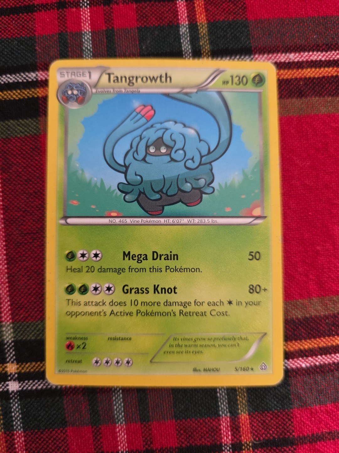 Pokémon TCG Tangrowth Primal Clash 5/160 Regular Rare