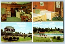 c1960 Rocky Mount North Carolina NC Postcard Washburn's Motel Court Multi View