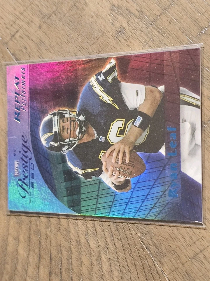 1999 Playoff Prestige Ryan Leaf Repeat Performers SP #/500 'Nmmt - Image 2 of 3