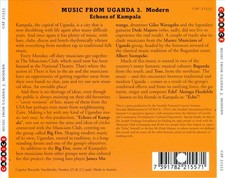 VARIOUS ARTISTS MUSIC FROM UGANDA, VOL. 3. MODERN ECHOES OF KAMPALA NEW CD