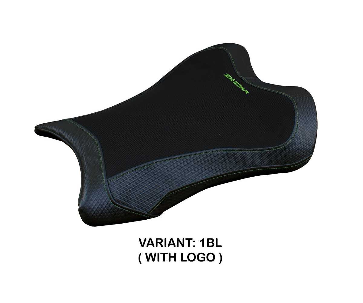 Seat saddle cover Garen Black BL + logo TPZ Kawasaki Ninja ZX 10 RR 2021 2023