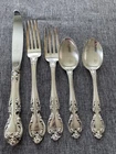 Vintage Gorham Silver Melrose Flatware Service For 4