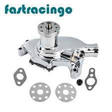 For Sbc Small Block Chevy 283 305 350 400 Chrome High Volume Short Water Pump