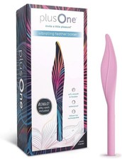 PlusOne Discreet Vibrating Feather Soft Touch Tickler, 5 Vibration Settings NEW