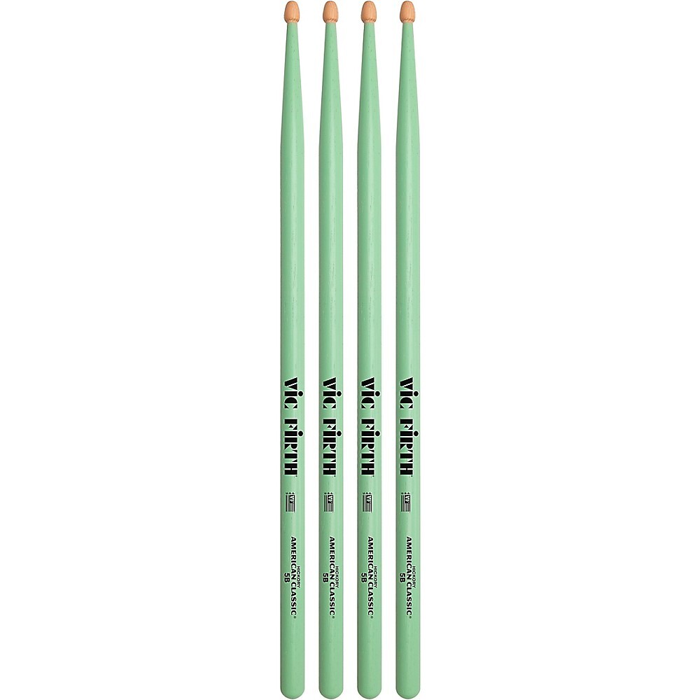 Vic Firth American Classic Seafoam Green Drumsticks 2-Pack 5B Wood