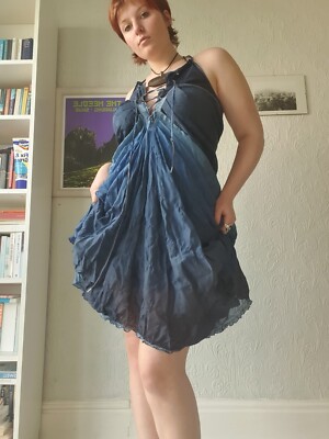 Marithe et francois girbaud blue parachute dress | eBay