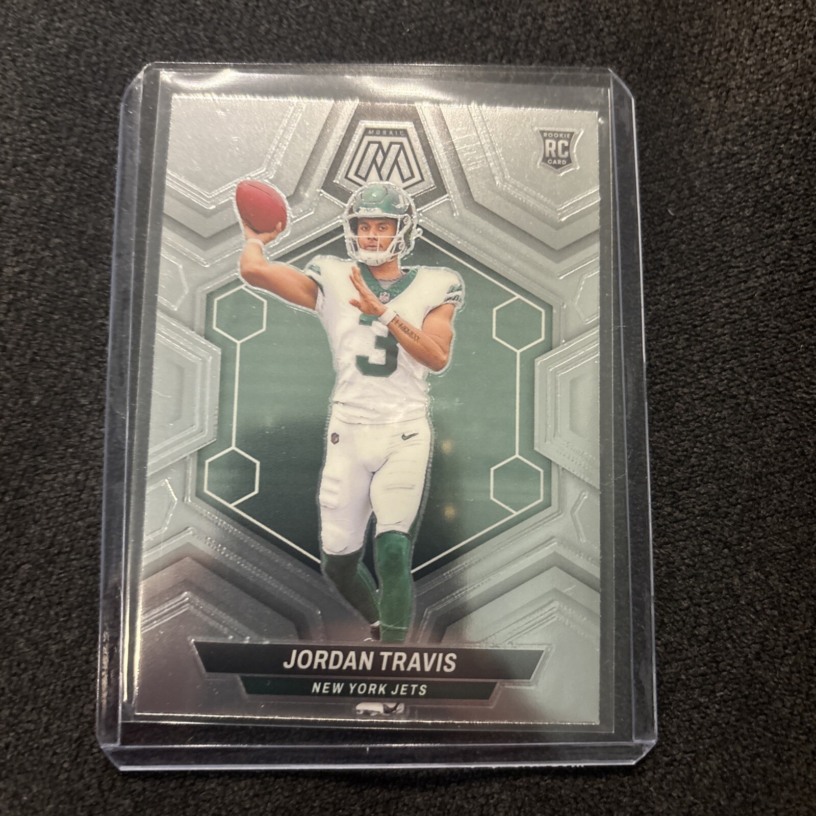2024 Panini Mosaic Jordan Travis RC Base #395 New York Jets Rookie