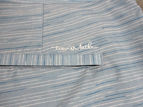 Travis Mathew Board Shorts Mens 40 Blue Striped Swim Trunks Bathing Suit - Picture 7 of 12