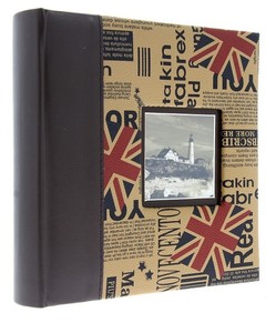 Brown Eco Leather Slip In Photo Album Holds 200 6/" x 4/" Photos Memo Gift UK