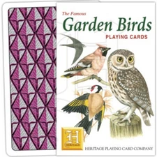 Heritage garden birds playing cards ornithology wildlife nature novelty cards