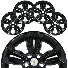 4 For Chevrolet Cruze Lt Ls 2019 Black 16 Wheel Skins Hub Caps Full Rim Covers 4 For Chevrolet Cruze Lt Ls 2019 Black 16 Wheel Skins Hub Caps Full Rim Covers