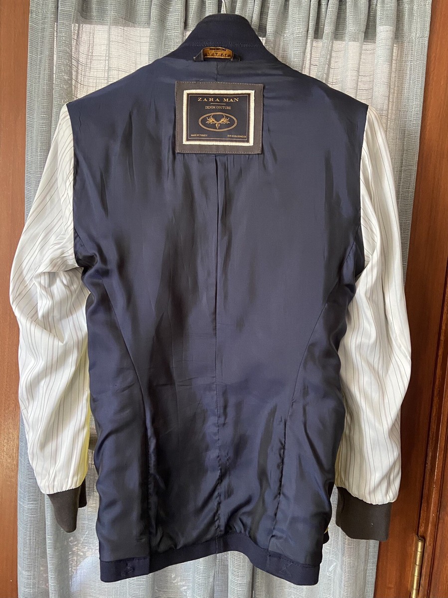 Zara Man Denim Couture Sports Jacket | eBay
