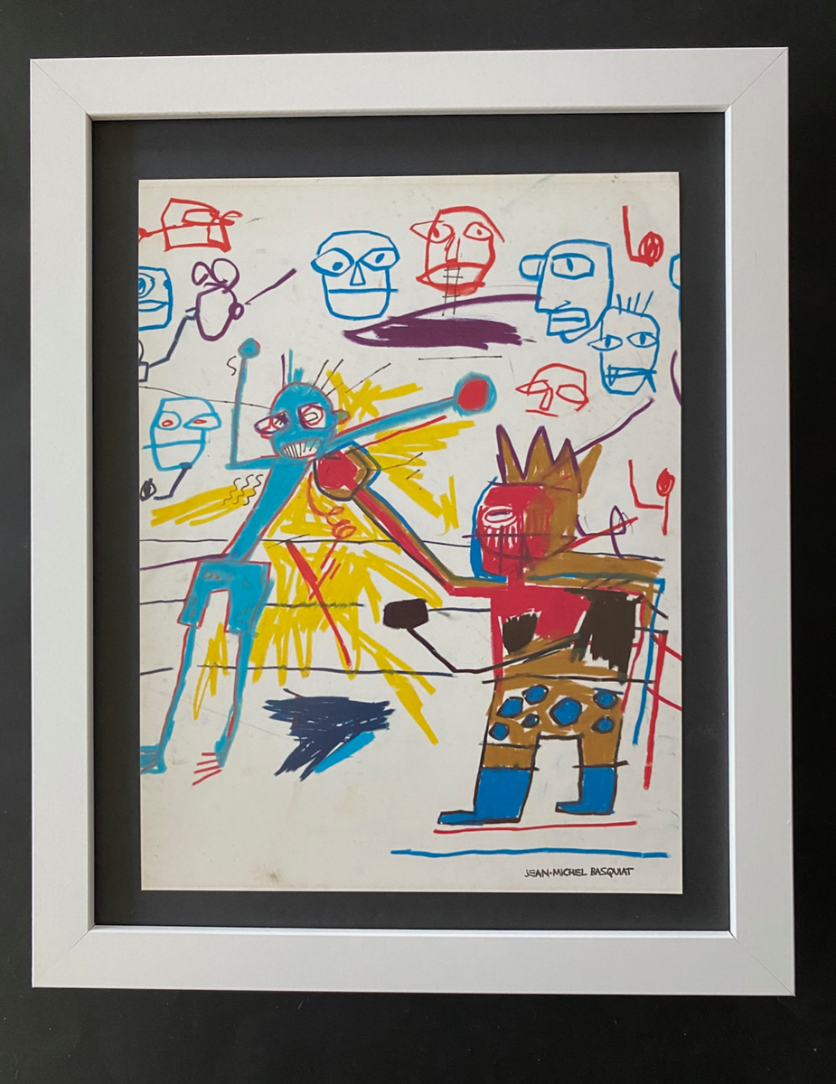 JEAN MICHEL BASQUIAT | SIGNED PRINT | MOUNTED IN NEW FRAME READY
